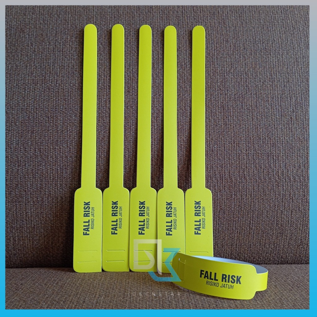 Gelang Pasien Resiko Jatuh, Gelang Identitas Pasien Resiko Jatuh, Gelang Pasien Fall Risk
