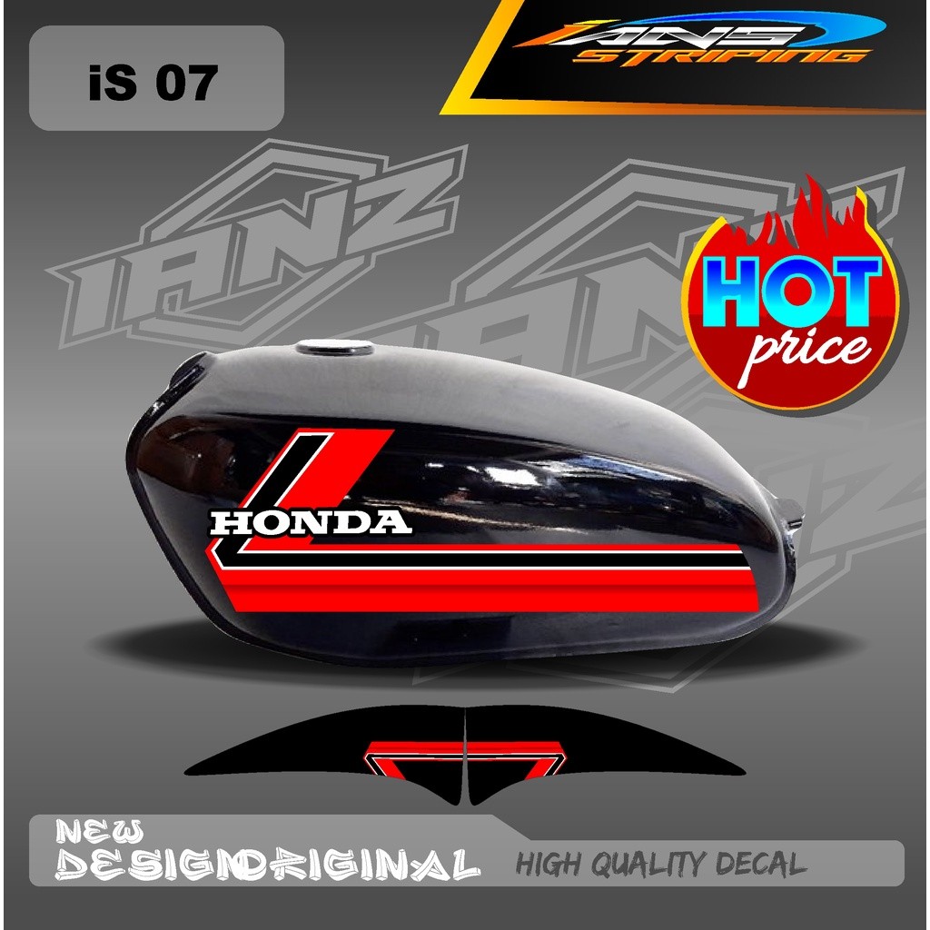 Striping Cb 100 Standart Stiker Cb 100 Custom Hologram Dan Non Hologram