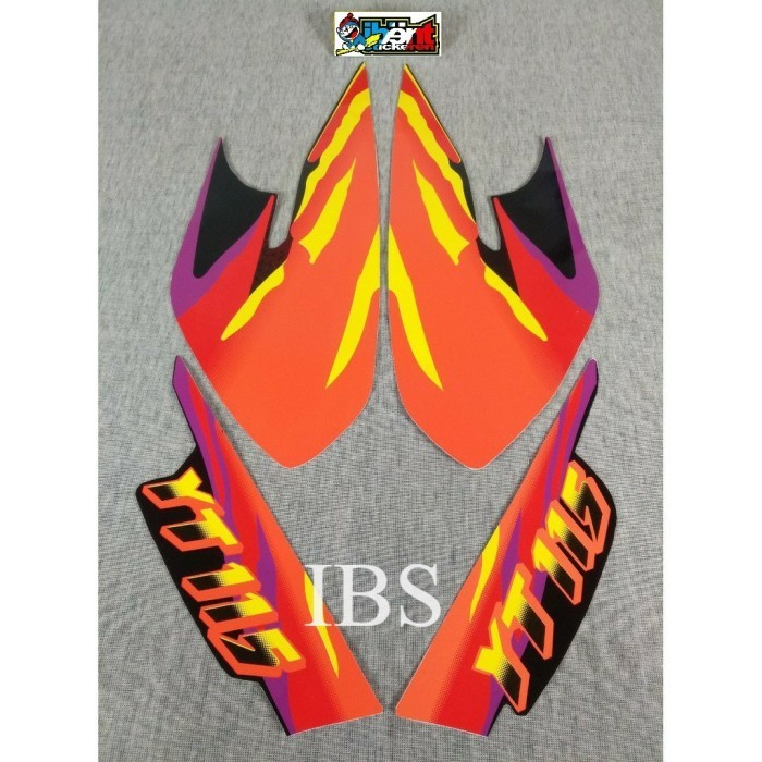 STIKER STRIPING LIS STANDAR ORI YT115 YT 115 ORANGE POLET POLET