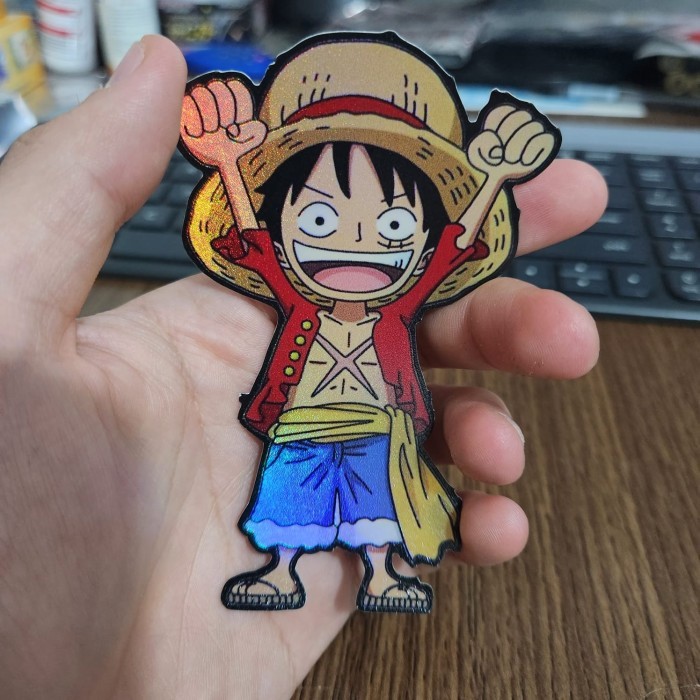 

Sticker Hologram Anime Besar - PSH1436 - One Piece - Luffy