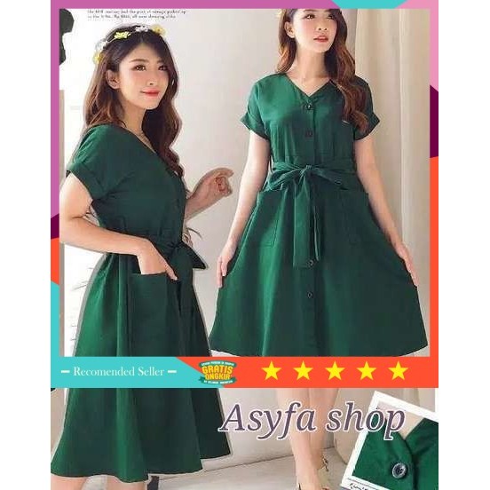 Baju Perempuan Cantik Bahan Bagus Berkualitas Premium /Dress Korea Baju pesta Dres Wanita Korean sty