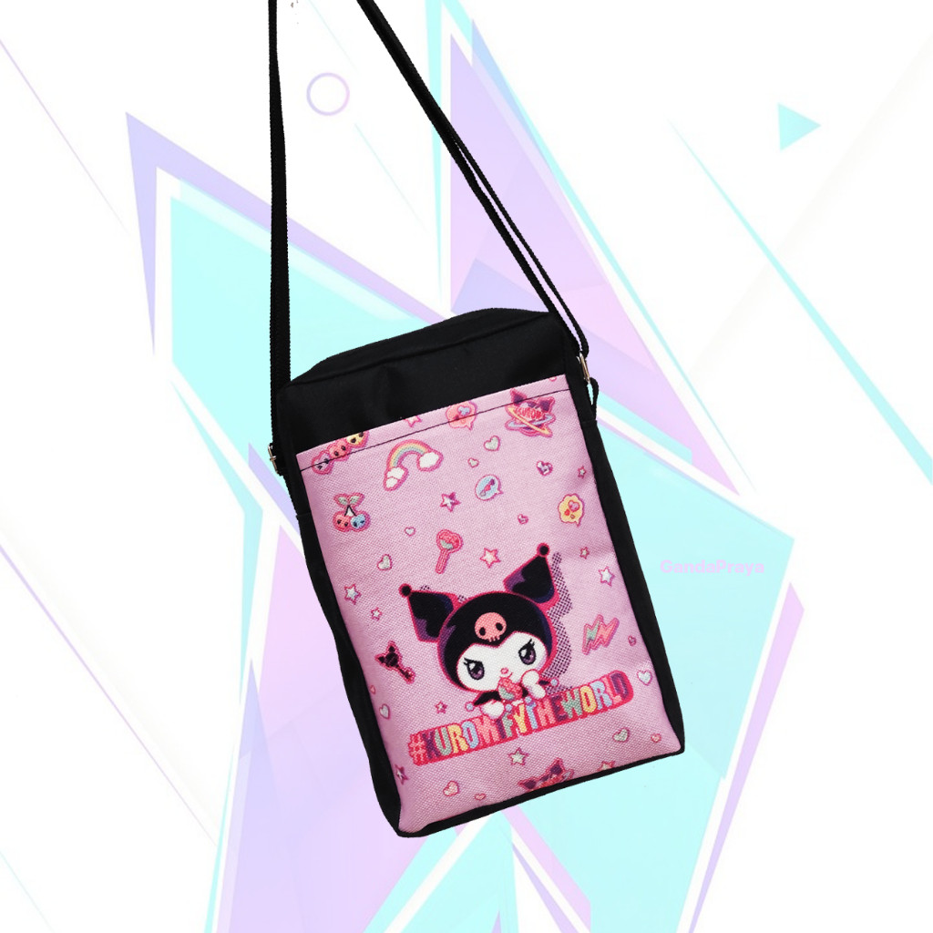 Slingbag Mini Pria Distro - Tas Slempang Bahu Pria KUROMI