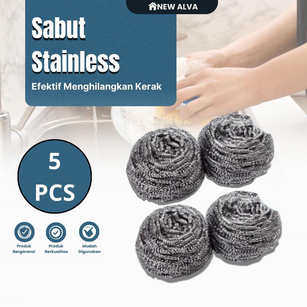 COD Sabut Besi Cuci Piring Good Wife Stainless Stell Scourer Spons