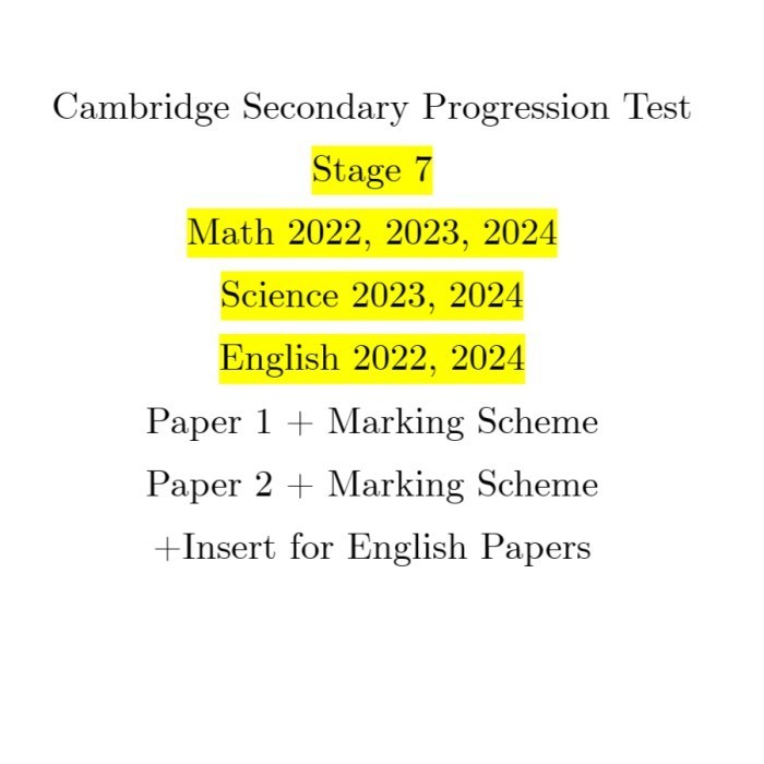 

[Hardcopy] Bundle Cambridge Secondary Progression Stage 7 English, Math, Science