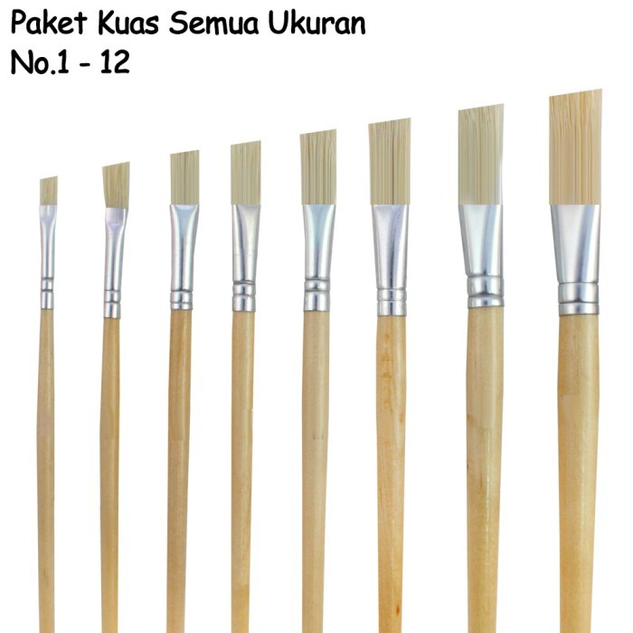 

Paket Kuas Lukis Nomor 1 - 12 Flat Eterna Mastona Pagoda