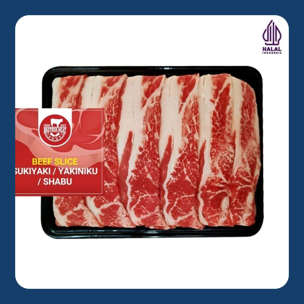 

Beef Slice Sukiyaki / Shabu / Yakiniku 500gr - Brothermeatshop