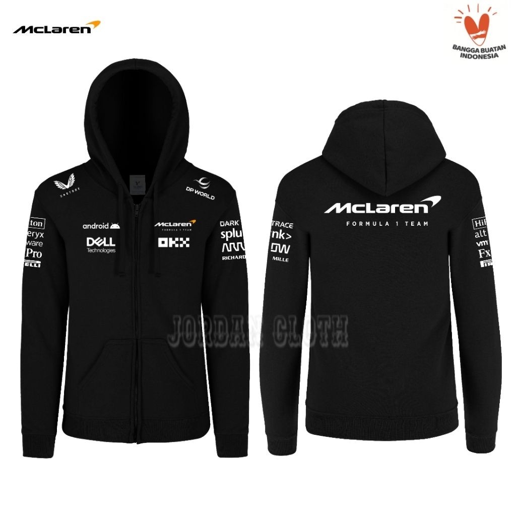 Hoodie Jaket Sweater Team McLaren Formula One F1 Racing