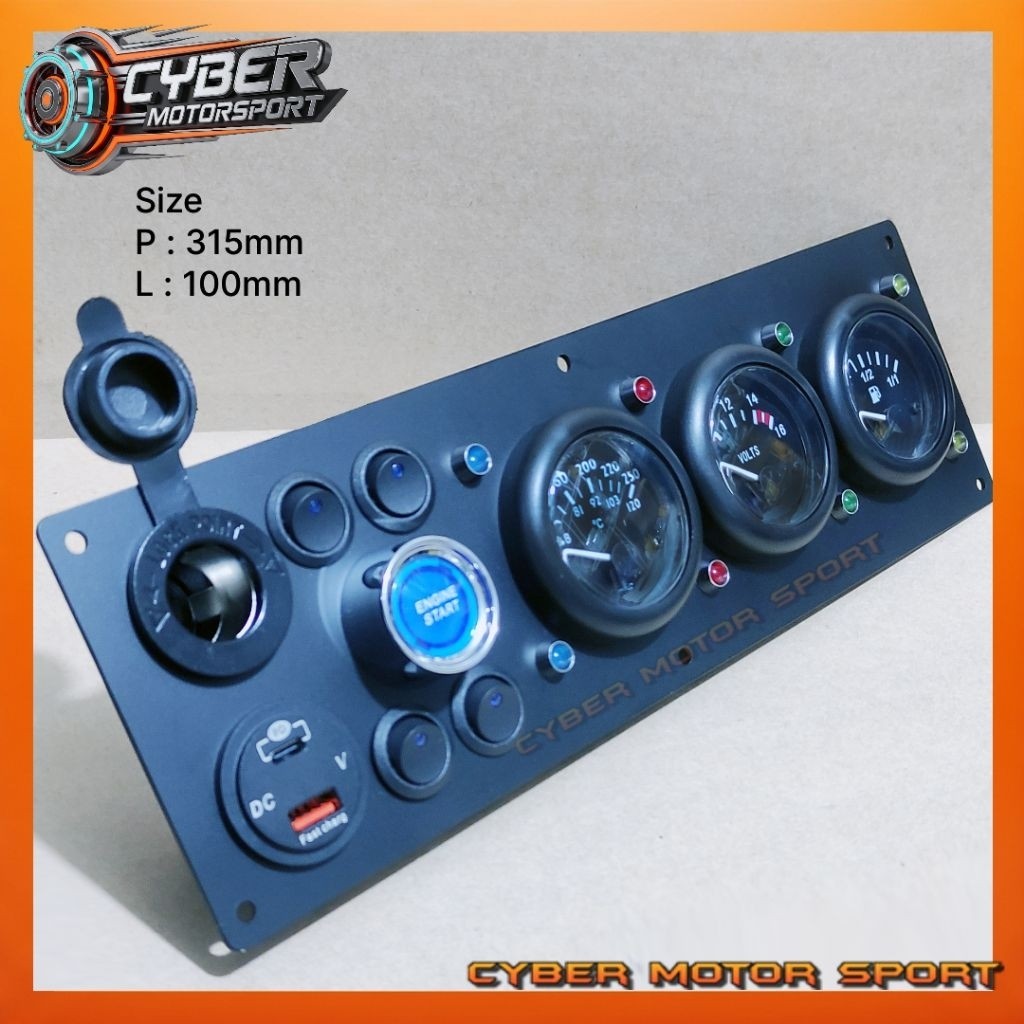 Indikator gauge analog classic gauge mobil universal add on speedometer cluster Water temperature vo