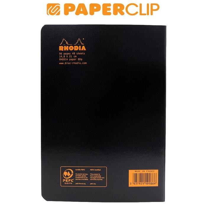 

TERLARIS! NOTEBOOK RHODIA A5 STAPLEBOUND BLACK DOT GRID 119186C