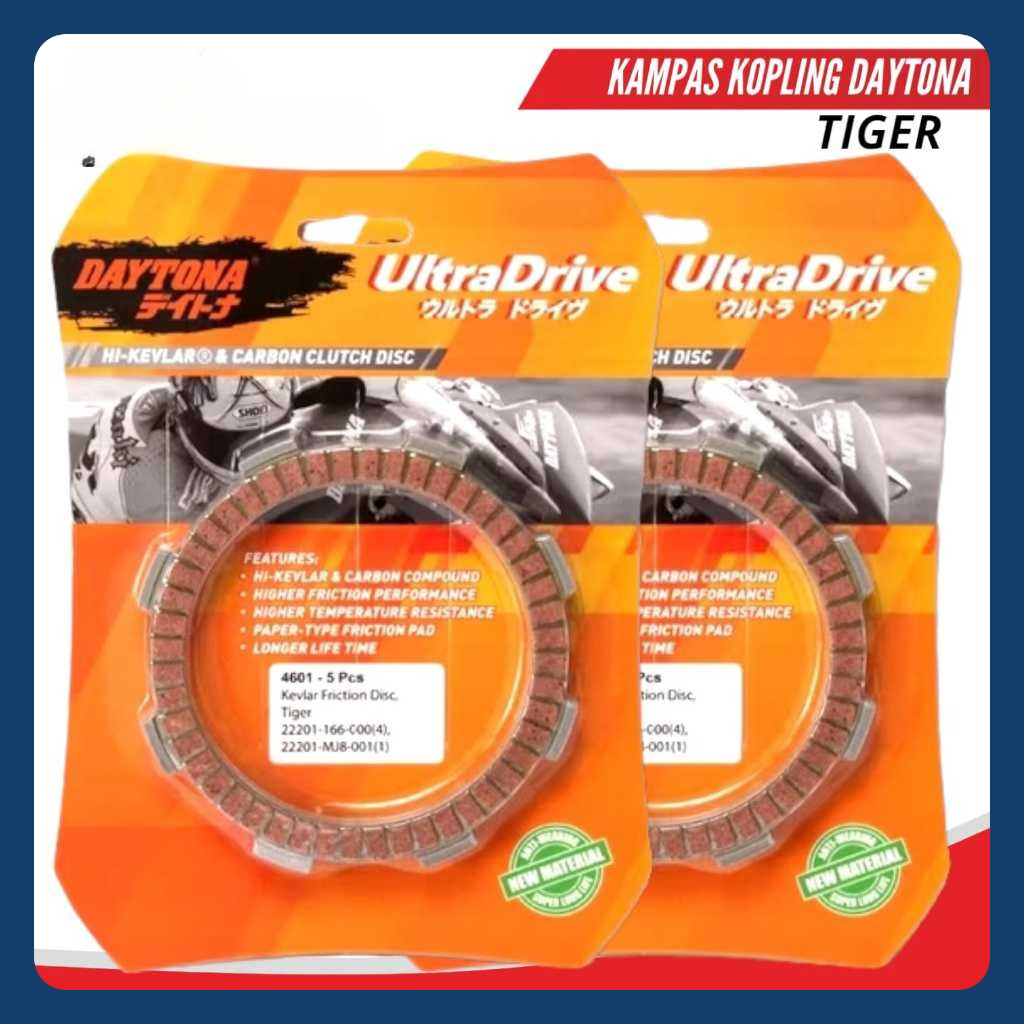 Kampas Kopling Kevlar Daytona Tiger