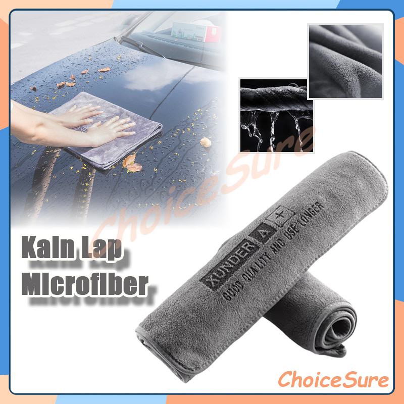 Kain Lap Microfiber Motor Mobil Premium/Kain Lap Kendaraan/Kain Lap Microfiber Edgeless