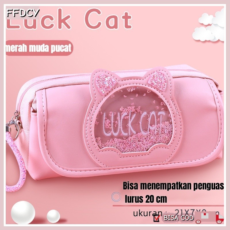 

Tempat Pensil Glitter Lovely Cat/Tempat Pensil 3 Lapis Berkapasitas Besar/Tempat Pensil Glitter Cute