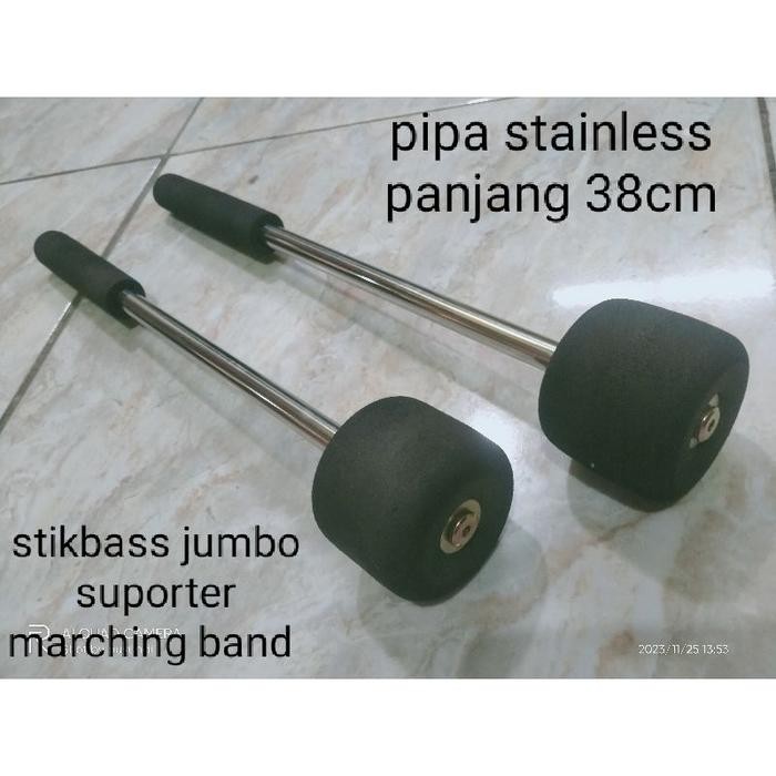 stik bass drum/hadroh/banjari jumbo anti patah ( 1set )