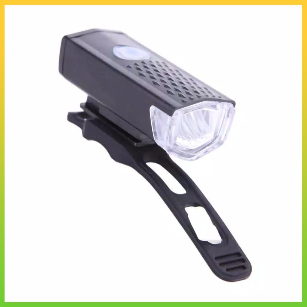 Lampu Depan Sepeda LED USB Cas baterai bisa di Cas rechargeable-Bicycle Front Light Senter