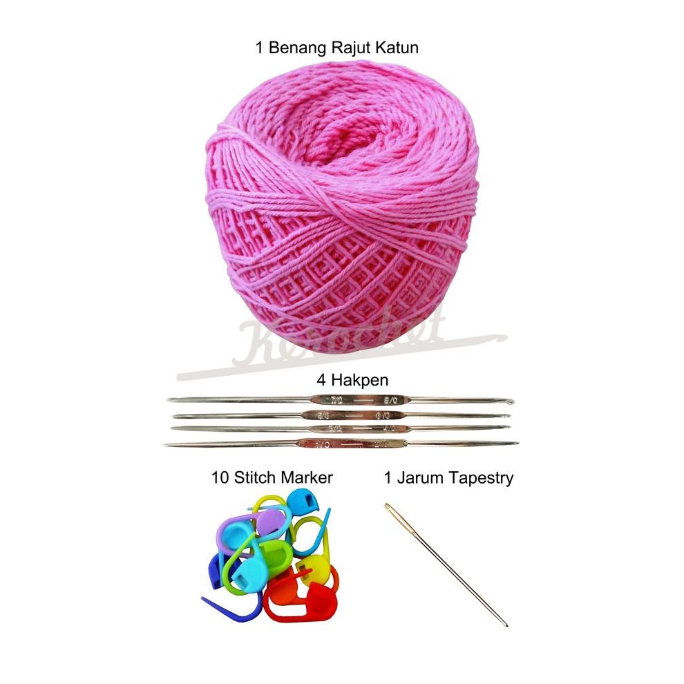 

[Dijual]Set Alat dan Bahan Rajut Crochet - 1Terlaris