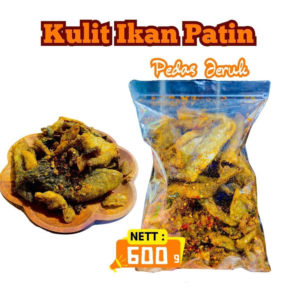 

KERUPUK KULIT IKAN PATIN RENYAH RASA PEDAS DAUN JERUK DAN ORIGINAL 800 GRAM