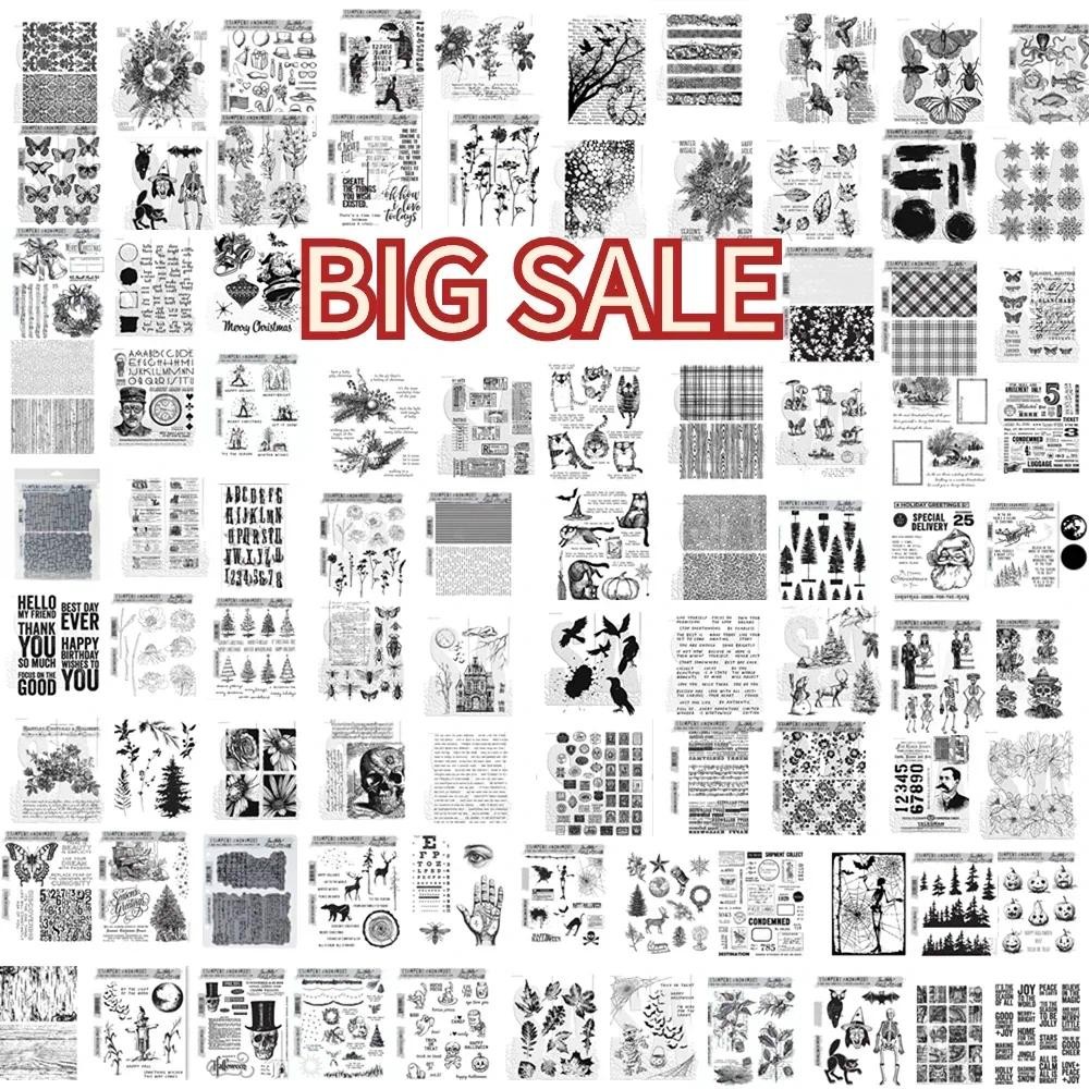 

Tim Holtz Stamps Scrapbook Diary Decoration Embossing Template DIY Greeting Card Card COLECTiON STAMPERS ANONYMOUS