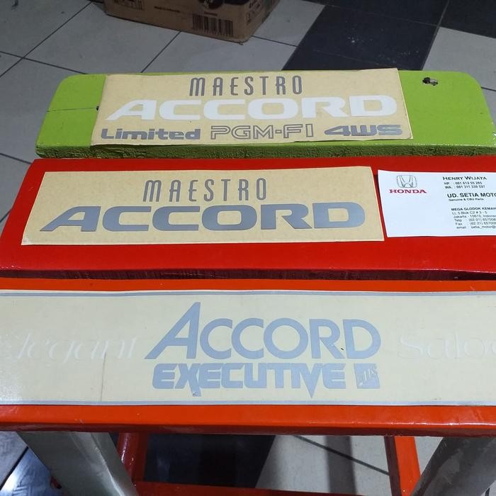 Sticker Honda Accord Maestro - executive Harga satuan
