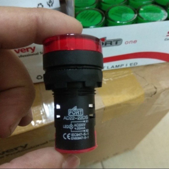 Pilot Lamp Led 22mm/220v,24v,12v Merk FORT