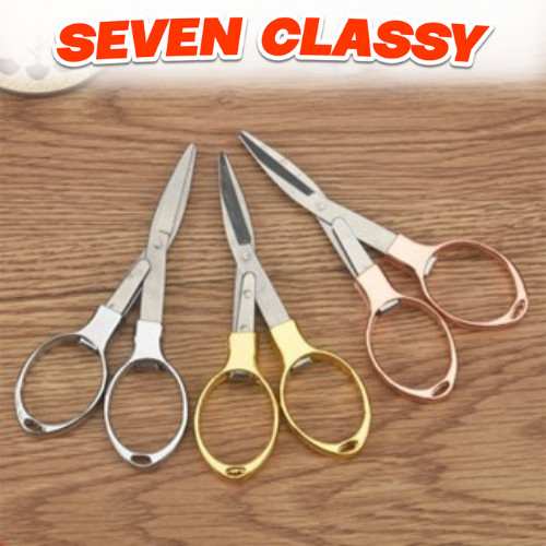 

LC GUNTING LIPAT MINI STAINLESS H738 STEEL FOLDING PORTABLE POCKET SCISSORS GUNTING KAPAS