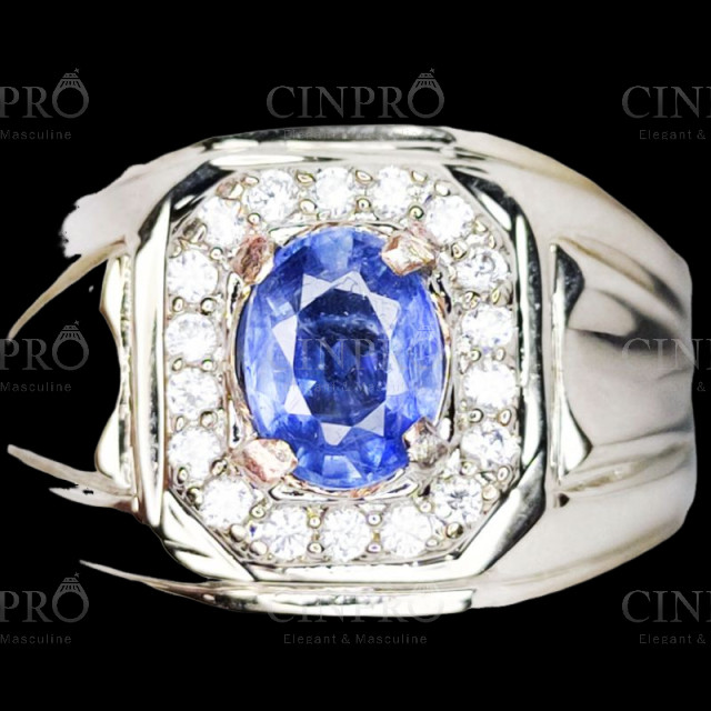 [Cinpro.Store] Batu cincin BLUE SAFIR CEYLON SRILANKA ASLI NATURAL SIAP PAKAI