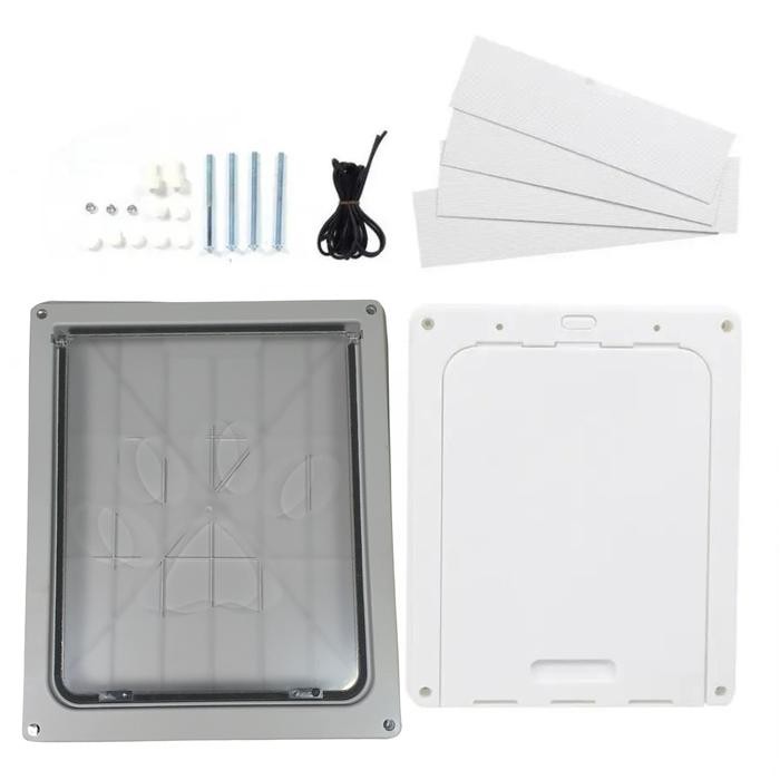

Pintu Anjing 2 Arah Flap Door Dog 2 Way untuk indoor ruangan AC - Putih, LSale