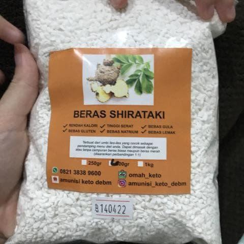 

Beras diet Beras Shirataki dari tanaman porang 500gr organik diet keto
