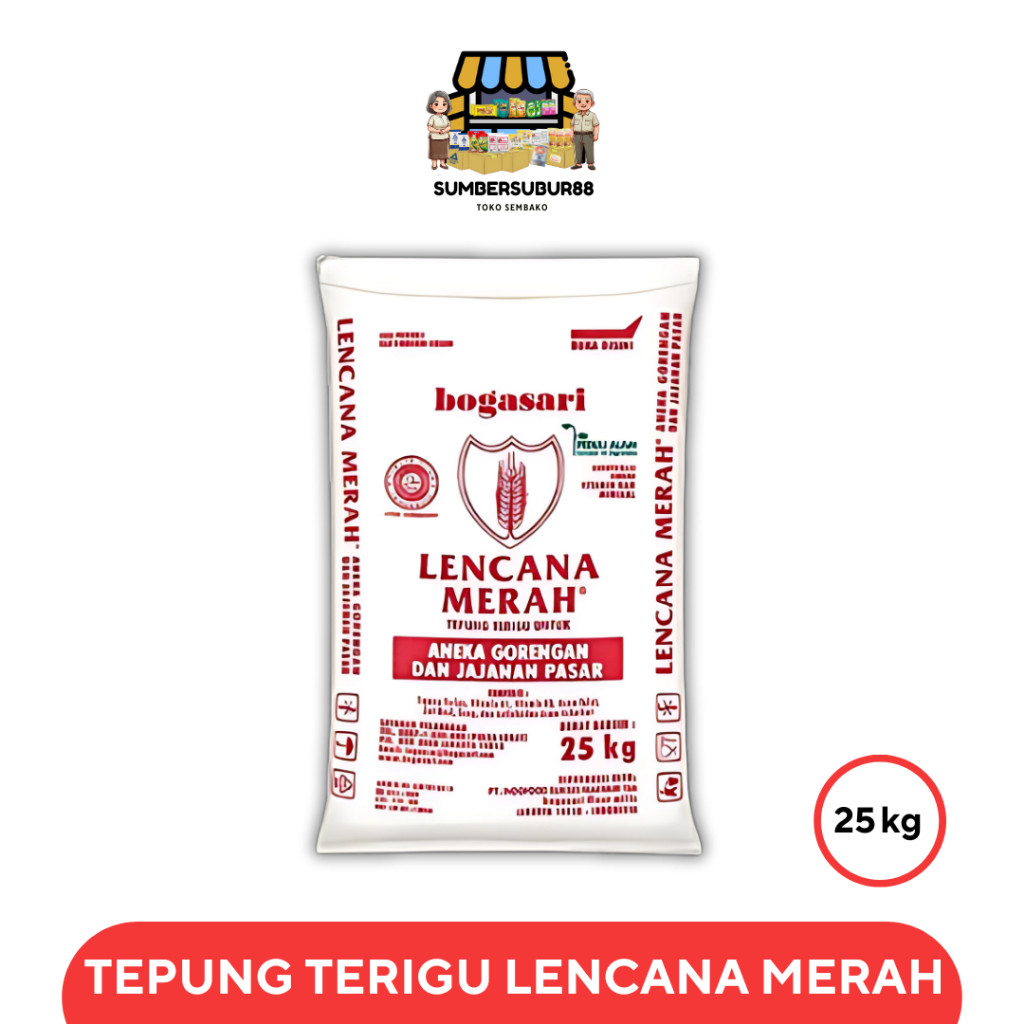 

LENCANA MERAH 25KG Tepung Terigu - Murah