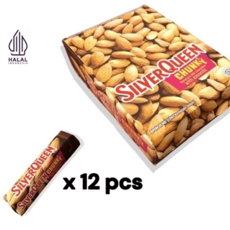 

Silverqueen Chunky bar Almond/cashew kecil