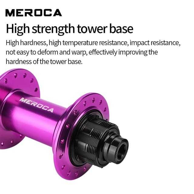 Meroca Hub Belakang Female Axle Freehub 10 x 135 mm 32 Hole 6 Bolt Disc Brake DJ BMX MTB Original, K
