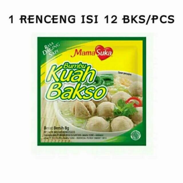 

bumbu kuah bakso mamasuka renceng 1 gantung pasar online makassar