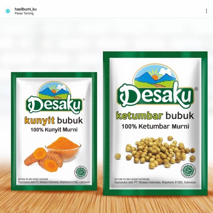 

Kunyit Ketumbar Bubuk Desaku Bungkus pasar online makassar