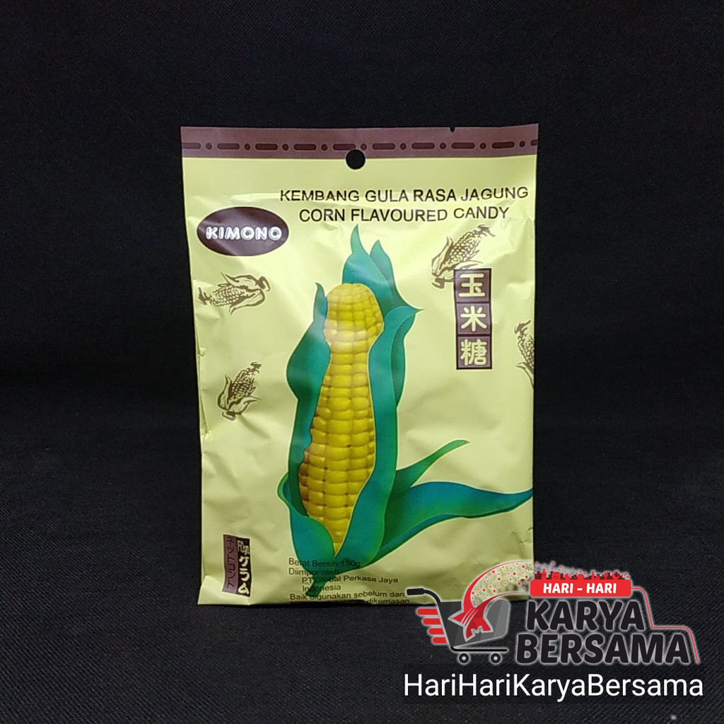 

MAKANAN RINGAN PERMEN KIMONO CORN FLAVOURED CANDY BAG 150GR
