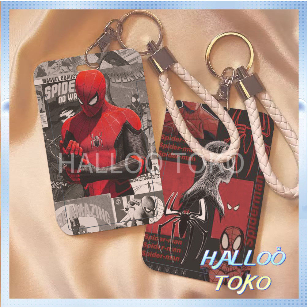 

ID CARD HOLDER MOTIF KAWAII TEMPAT KARTU PHOTOCARD PHOTO CARD Pelindung + Tali,Spiderman Klasik Berwarna Merah