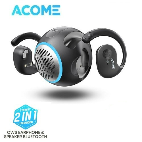 EARPHONE ACOME A21 OWS AND SPEAKER BLUETOOTH 5.4 2in1 LOW LATENCY STEREO SUPER BASS