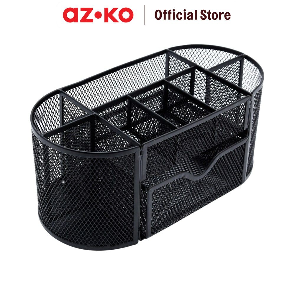 AZKO Organizer Alat Tulis Kantor Dengan Laci Desk Storage Box Tempat Alat Tulis Minimalis Serbaguna 
