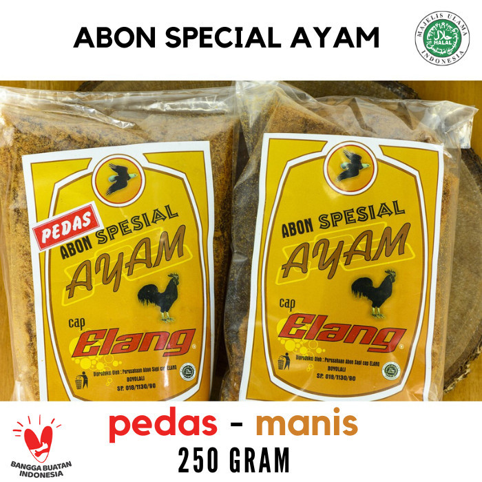 

Abon Spesial Ayam Super Cap Elang Manis 250 grm Uwenakk Tenann [PROMO]