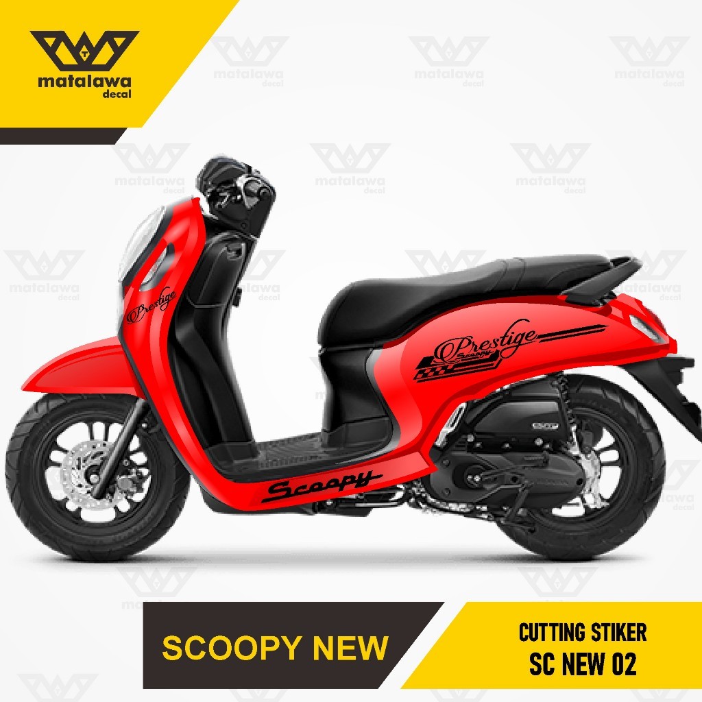 Sticker Cutting All Bodi Scoopy Stiker Timbul Full Set 2017 2018 2019 2020 2021 2022 2023 KODE 02