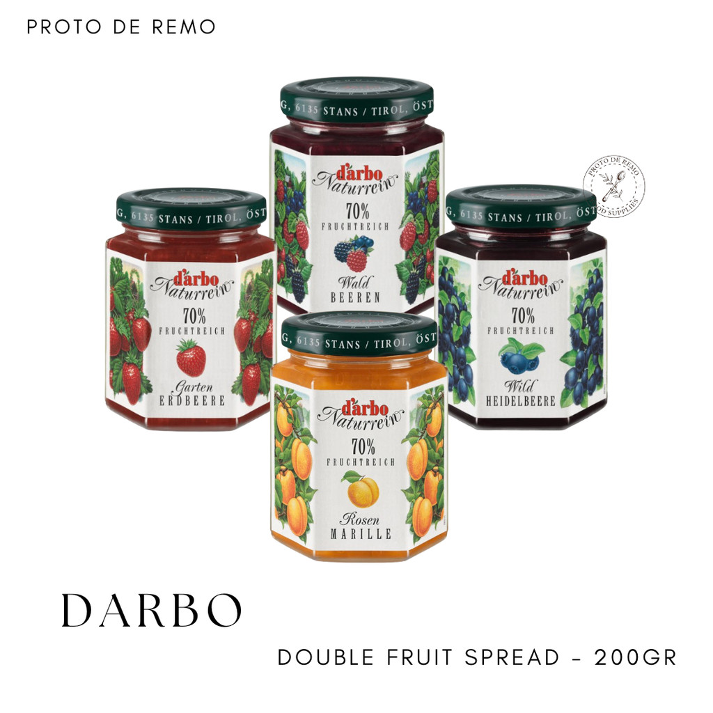 

Darbo Double Fruit Spread Jam Strawberry Blueberry Apricot - 200gr