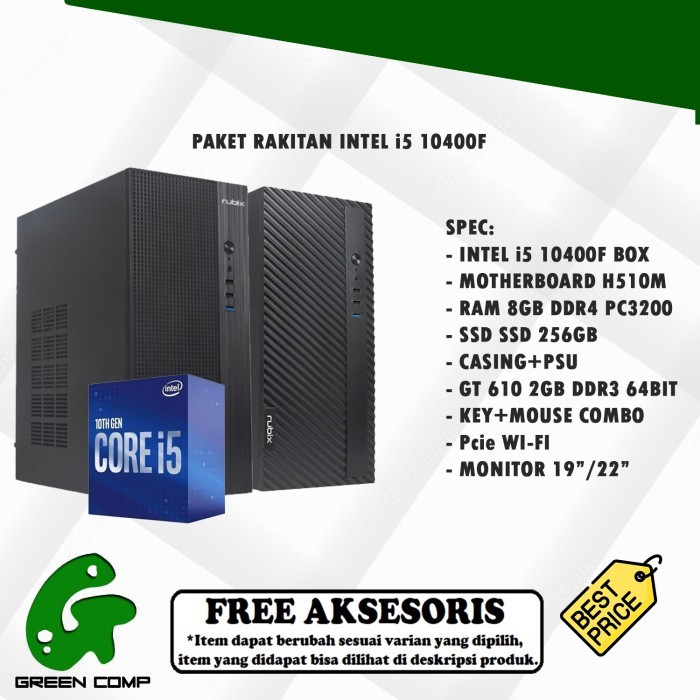 PAKET PC Rakitan I5 10400F