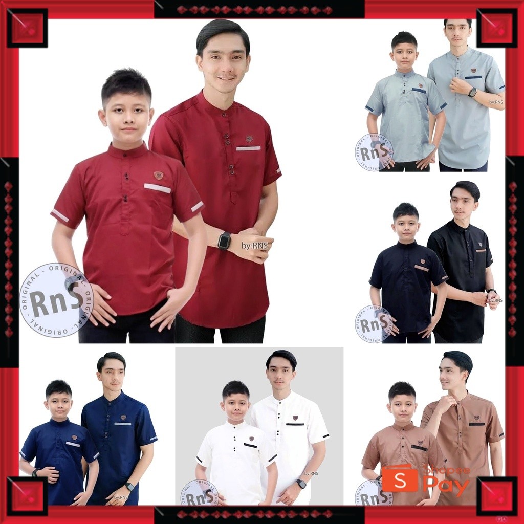[PREMIUM ORIGINAL] baju koko jumbo couple ayah dan anak laki laki jumbo baju koko kurta kemko muslim