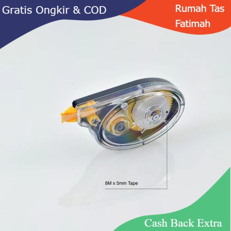 

Promo Correction Tape Pita Koreksi Joyko CT-507 / Stipo Roll Joyko 8m By Rumah Tas Fatimah