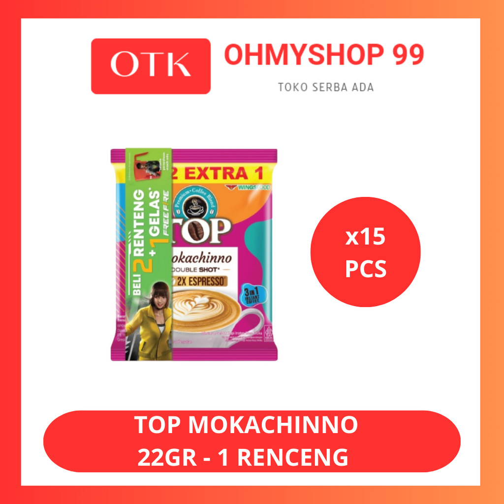 

Top Coffee Kopi Top Mokachino 22gr - 1 Renceng