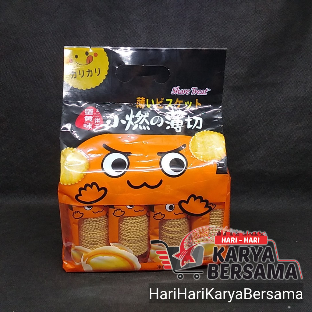 

MAKANAN RINGAN BISKUIT BAIRONG SHARE TREAT EGG YOLK FLAVOR BISCUITS 360GR