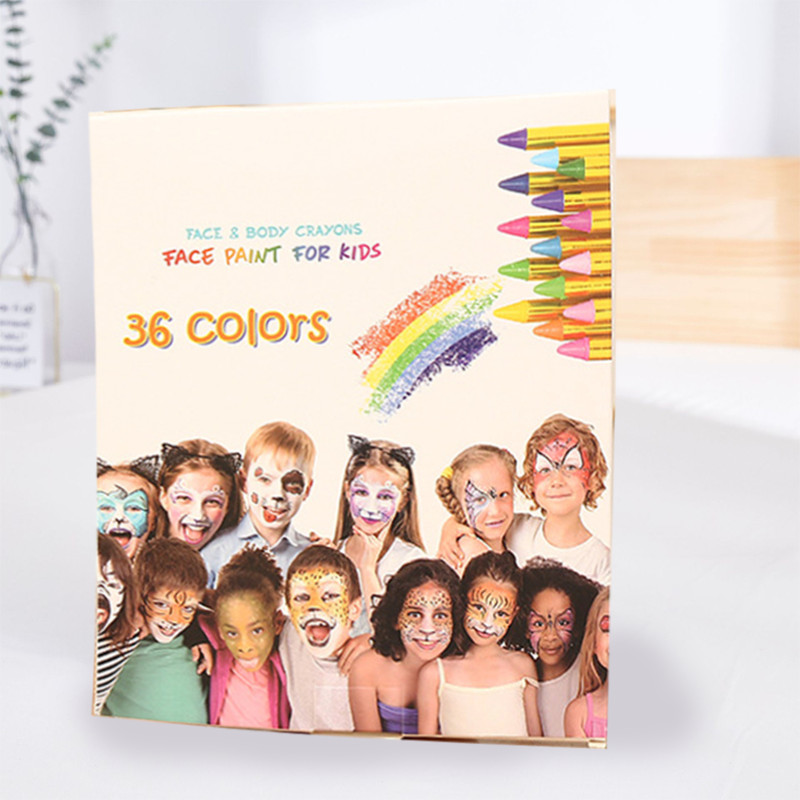 

28/36 Warna Set Wajah Body Paint Kid Crayon Kid Kids Stick Crayon Face Painting Anak Face Painting Anak Make Up