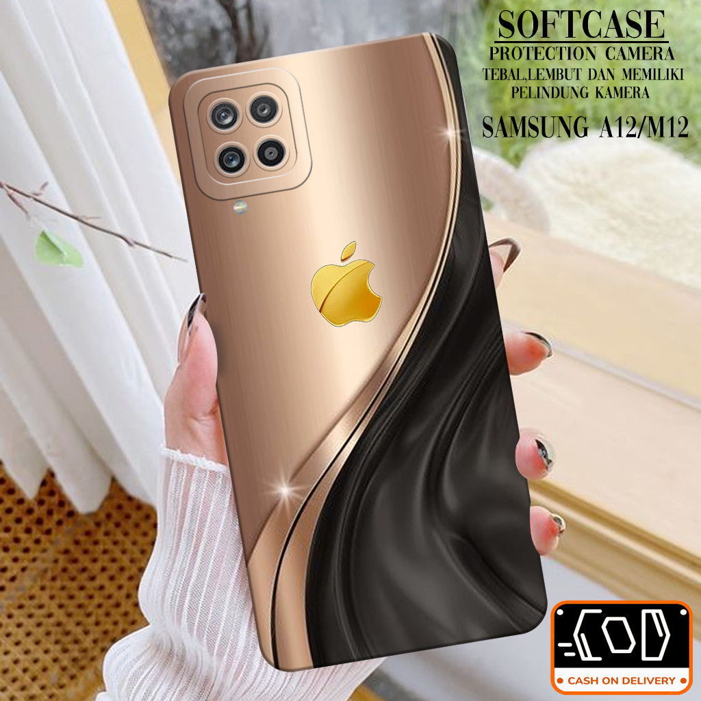 Case Hp Samsung Galaxy A12/M12 - Soft Pro Camera - Softcase Samsung Galaxy A12/M12 - Casing Samsung 