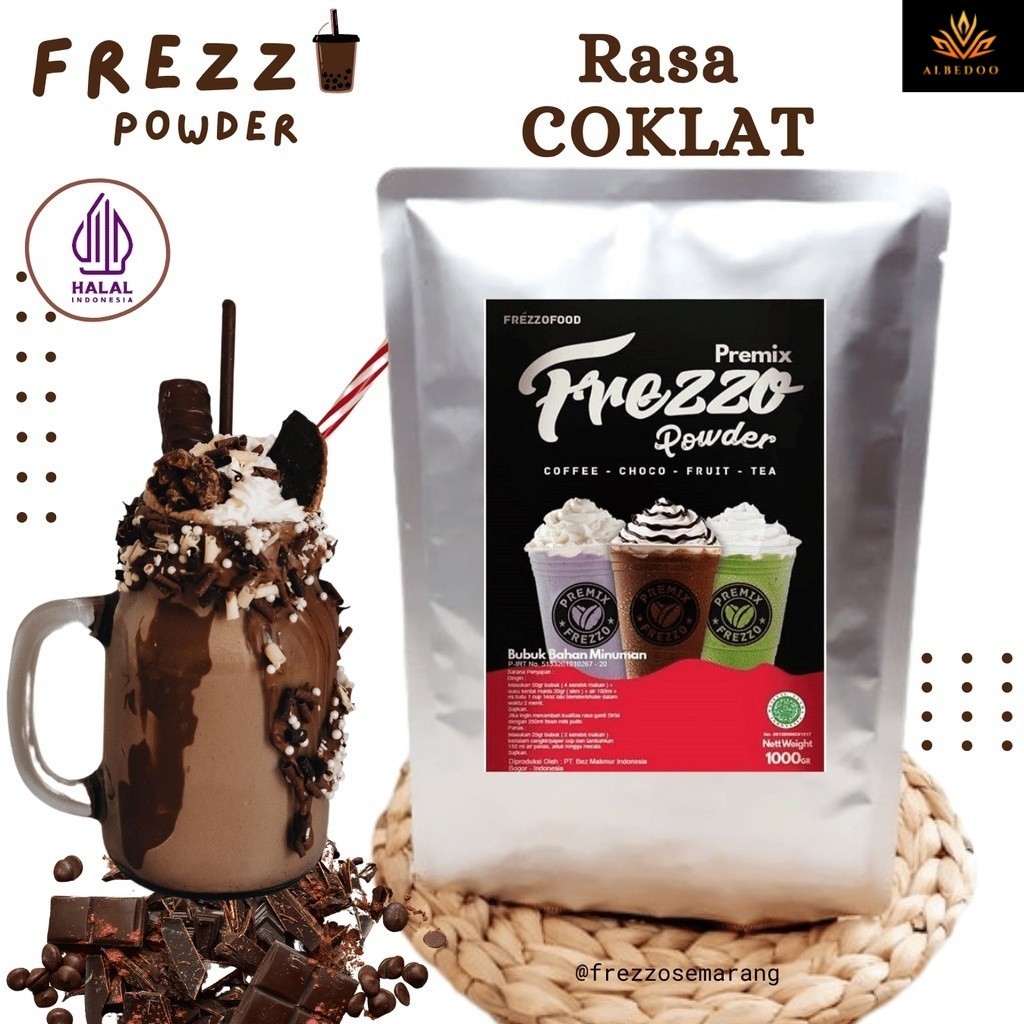 

1 KG FREZZO POWDER RASA COKLAT ORIGINAL| BUBUK MINUMAN RASA | POWDER DRINK | BOBA BROWN SUGAR |