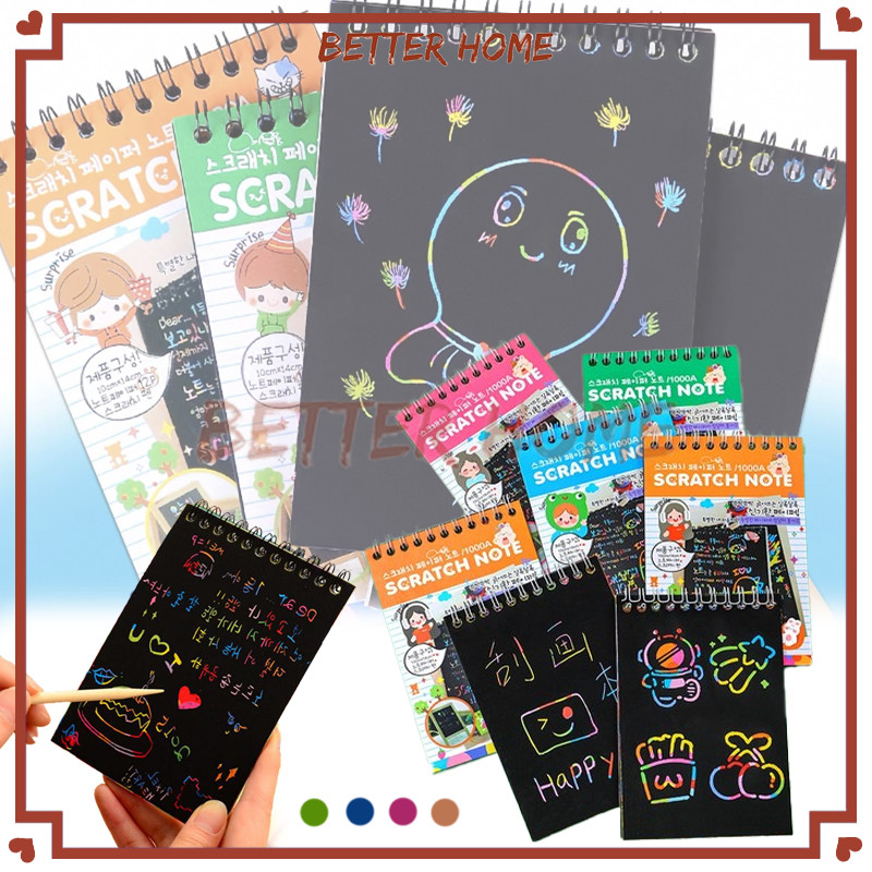 

Buku Gambar Mini Tulis Gores Ajaib Colourfull