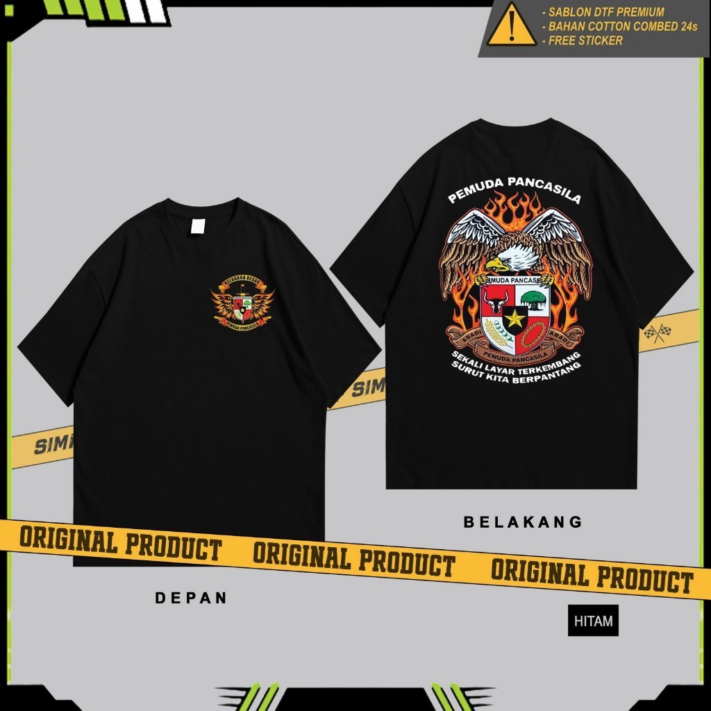 kaos ormas pemuda pancasila kaos ormas pp pemuda pancasila indonesia nkri harga mati