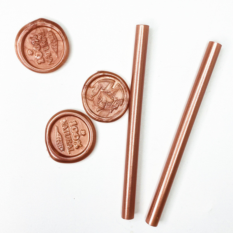 

Hot Melt Glue Stick Retro Metallic Color Rose Gold Silver Lacquer Wax Seal DIY Tools High Viscosity Adhesive 25PCSx7x200mm
